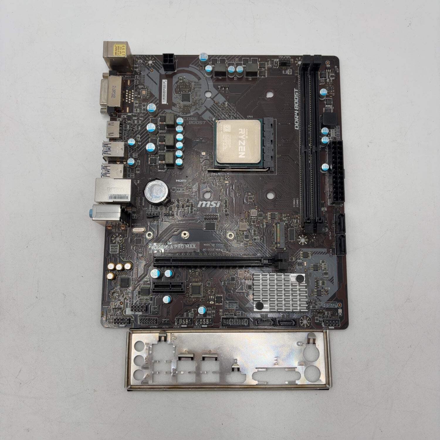 AMD Ryzen 5 1600 3.60GHz 6 Core YD1600BBM6IAE 12 Thread & MSI A320M-A – CPU Moth