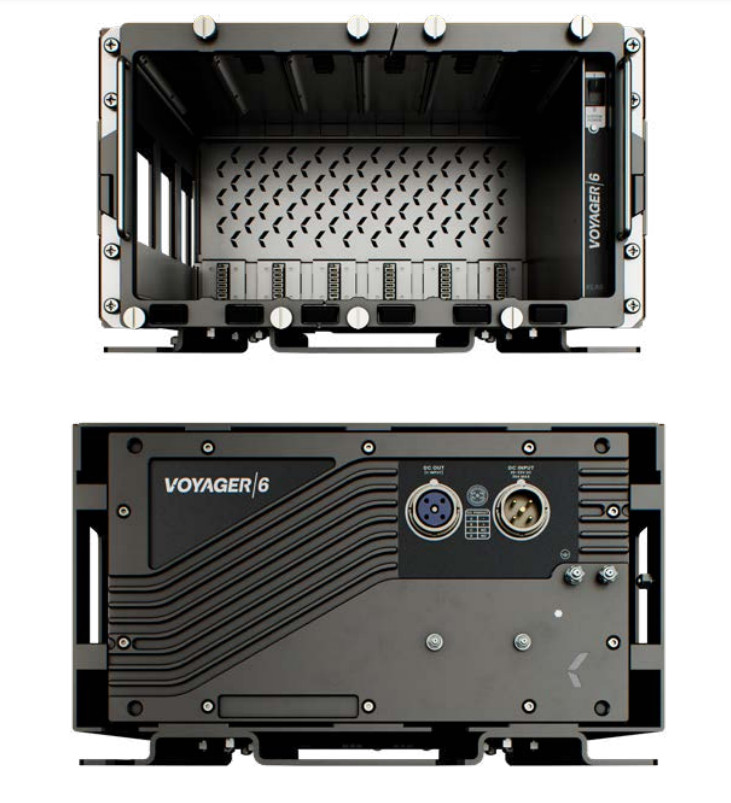 KLAS Telecom Voyager 6 Tactical Chassis 500W, 12VDC/28VDC Out P/N KLAS-VOY-CHAS6