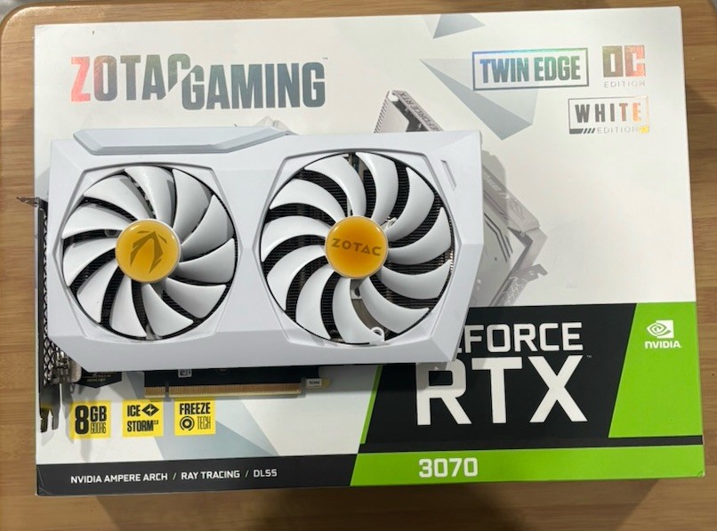 ZOTAC GeForce RTX 3070 Twin Edge OC White Edition 8GB GDDR6 Graphic Card