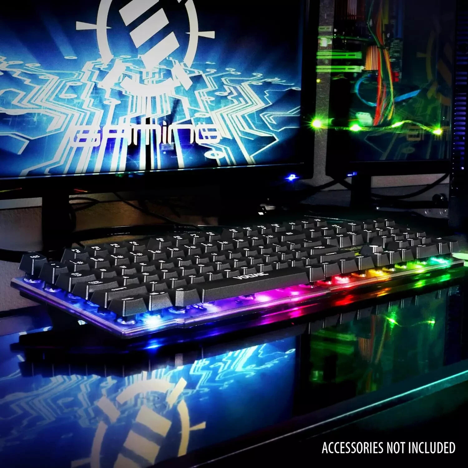 ENHANCE Voltaic 2 Gaming Keyboard – Mechanical Feeling Keyboard, Anti-Ghosting