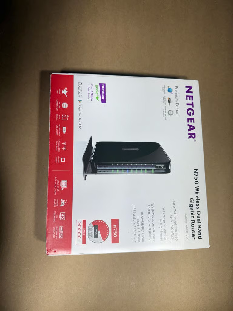 Netgear N300 Wireless Router wnr2000v2 300 Mbps 4-Port 10/100 Tested READ