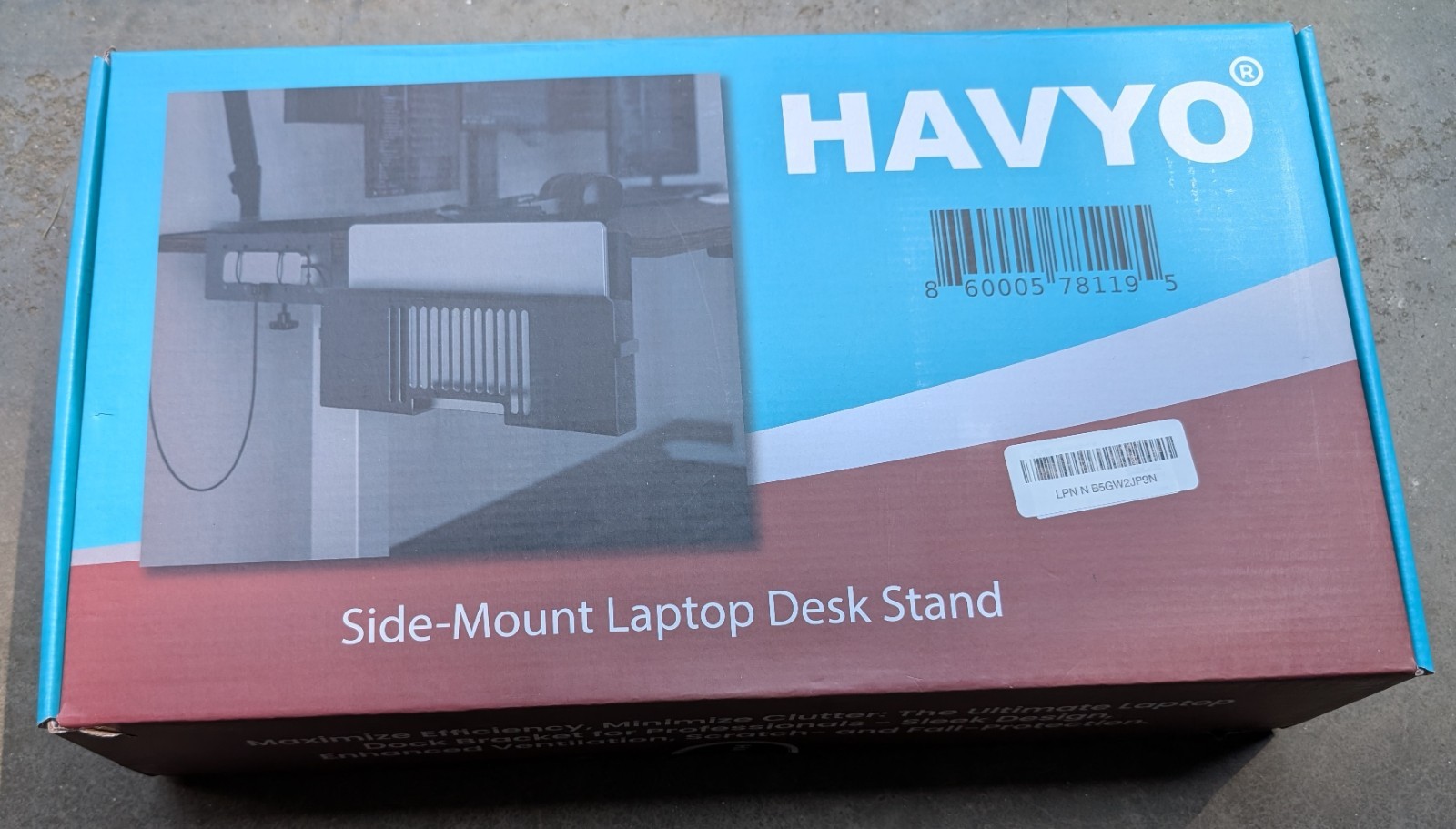 Side-Mount Laptop Desk Stand fits: Dell/Acer/ASUS/XPS/MacBook/Surface/Lenovo/HP