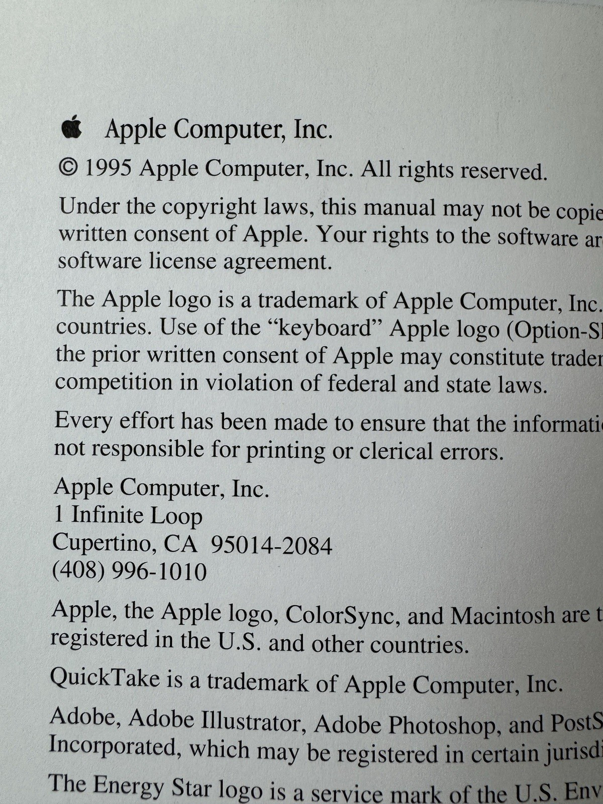 Vintage Apple Multiple Scan 1705 Display User Manual