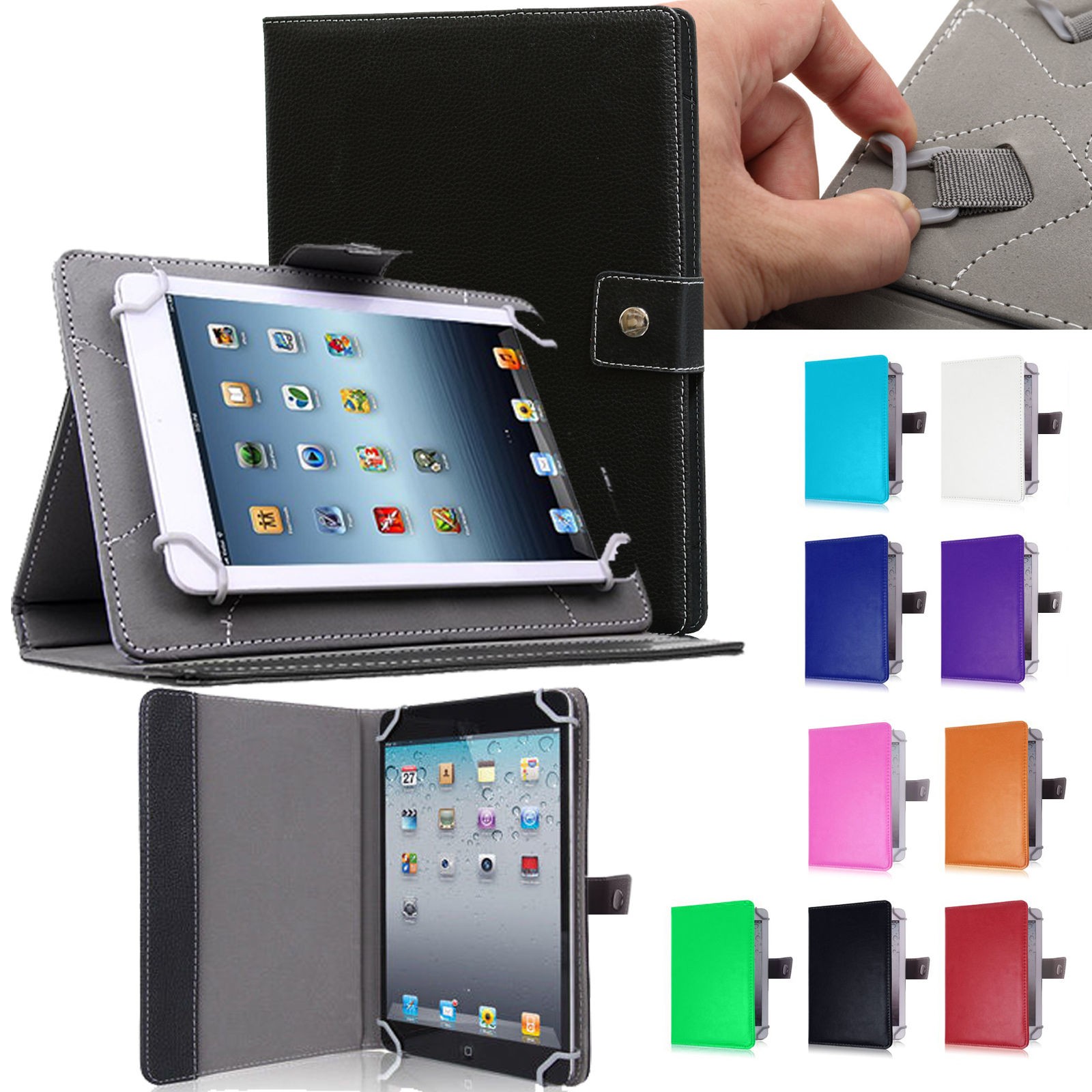 For 7″ 8″ 10″ inch Tablet Universal Case Adjustable Shockproof Silicone Cover