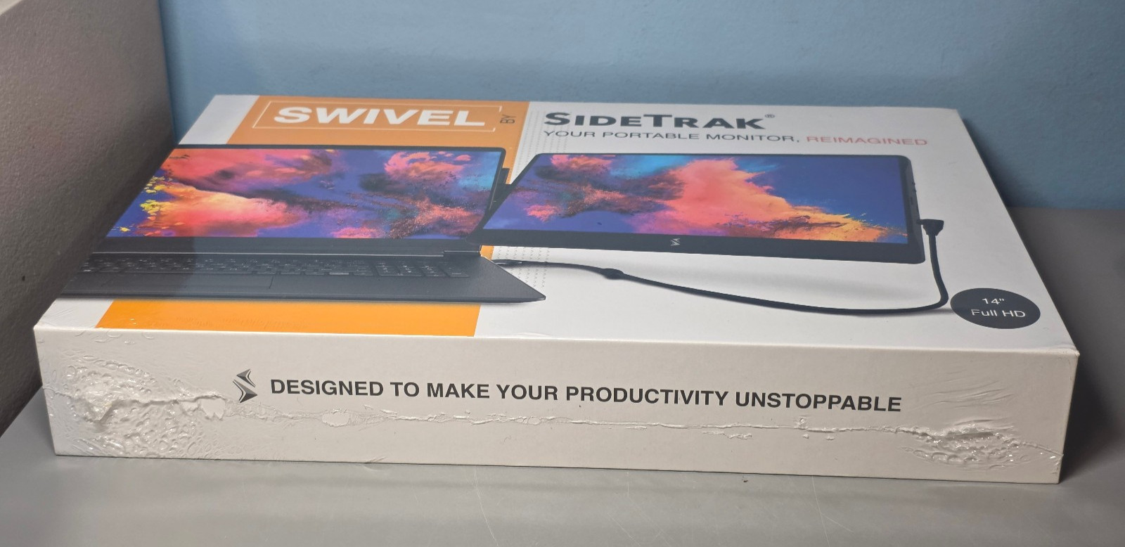 SideTrak Swivel Attachable 14″ Full HD Portable Monitor 1920-1080 resolution NEW