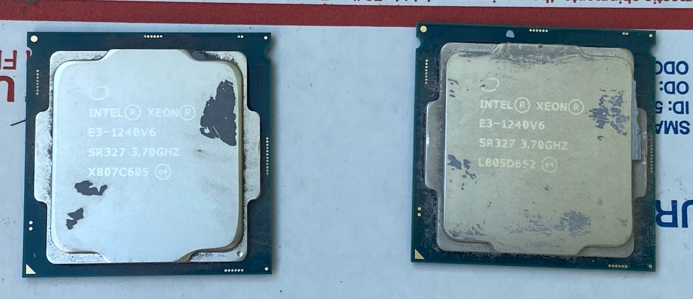 PAIR INTEL Xeon E3-1240V6 SR327 3.70 GHz 8 MB Intel® Smart Cache 72 W LOT