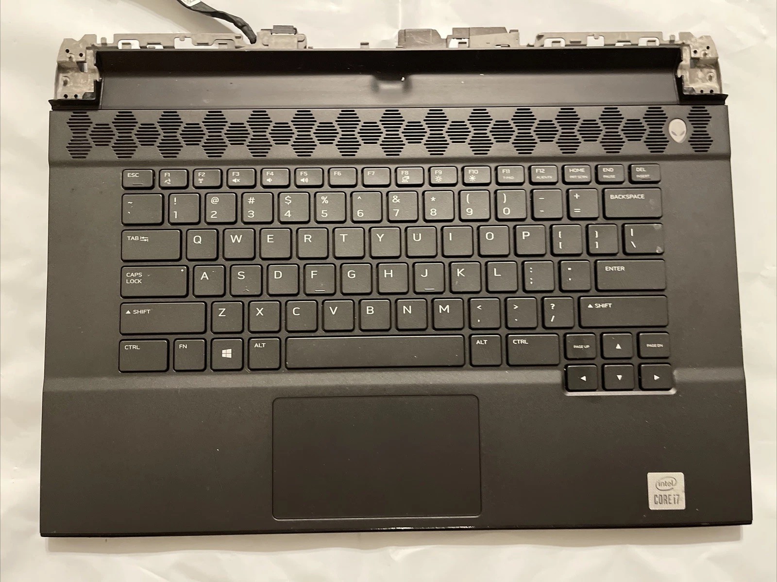 Dell Alienware M15 R3 Laptop Palmrest Backlit US Keyboard Speakers 03DYGJ H1P1