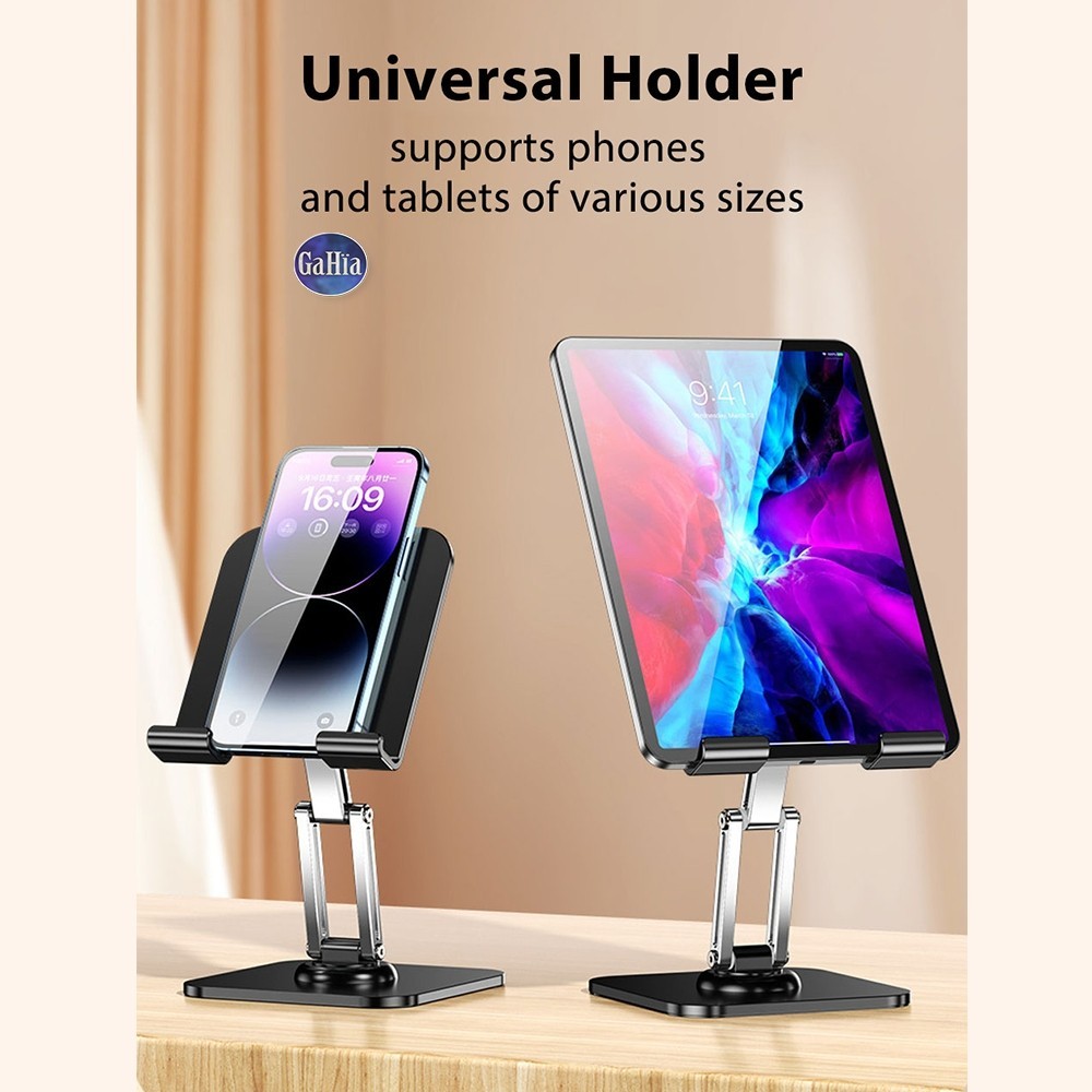 Black Or White Universal Desk Tablet Phone Stand Rotating Foldable Portable