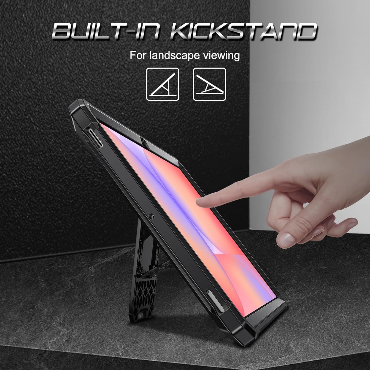 Shockproof Case for Samsung Galaxy Tab S9 FE 10.9 Inch 2023 Kickstand Cover USA