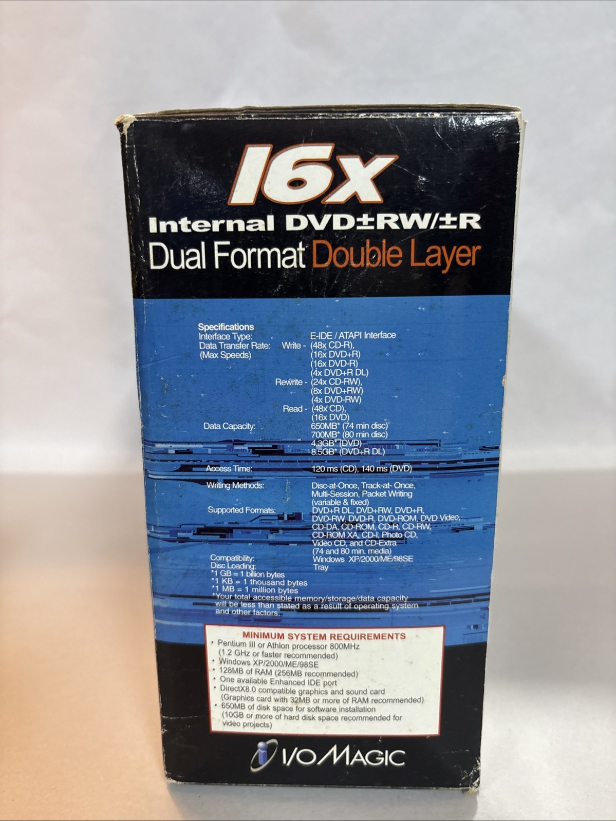 I/O Magic Internal DVD+RW/+R Drive 16x Dual Format Double Layer #IDVD16DD NIB