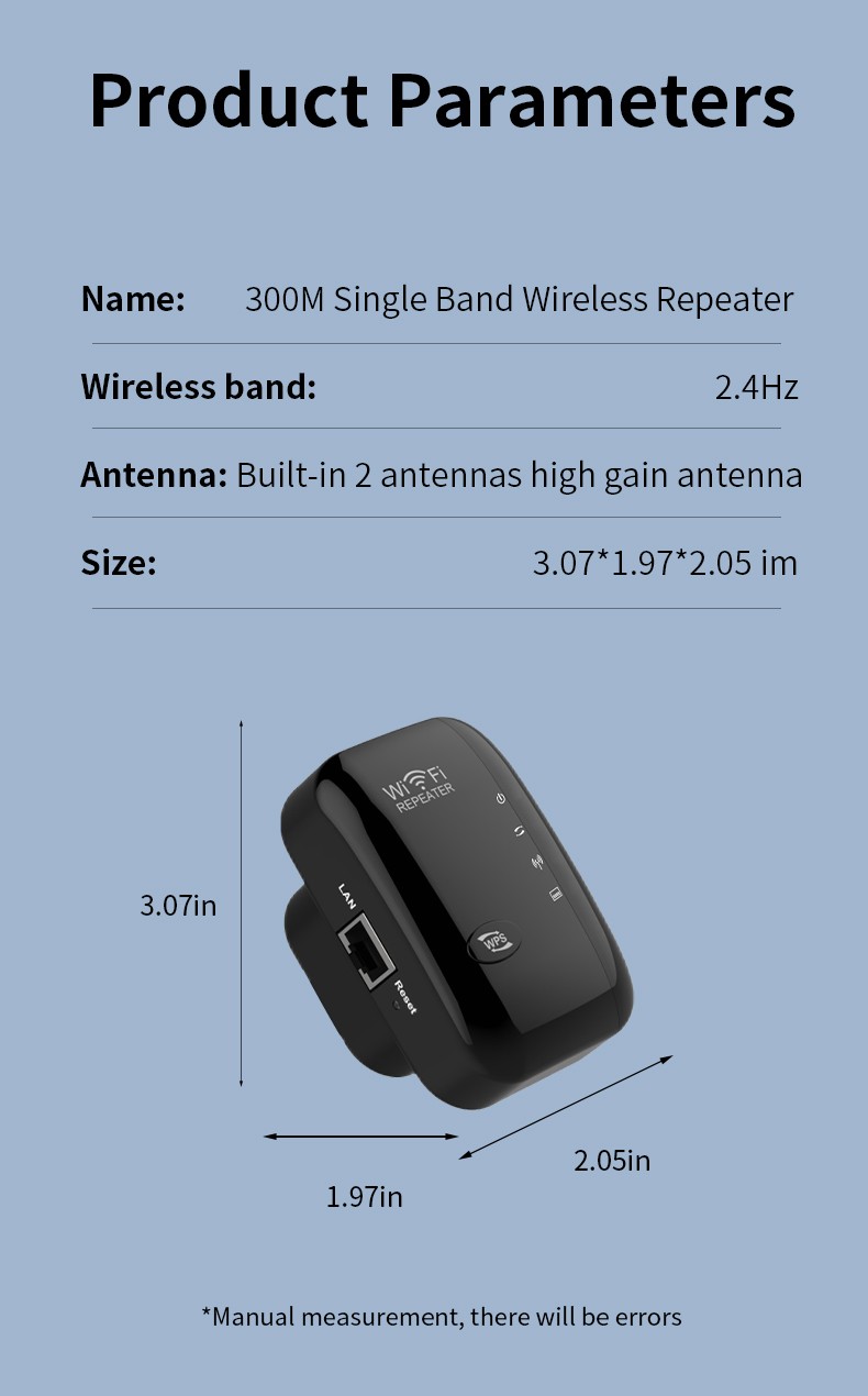 WiFi Range Extender Internet Booster Wireless Signal Repeater Amplifier