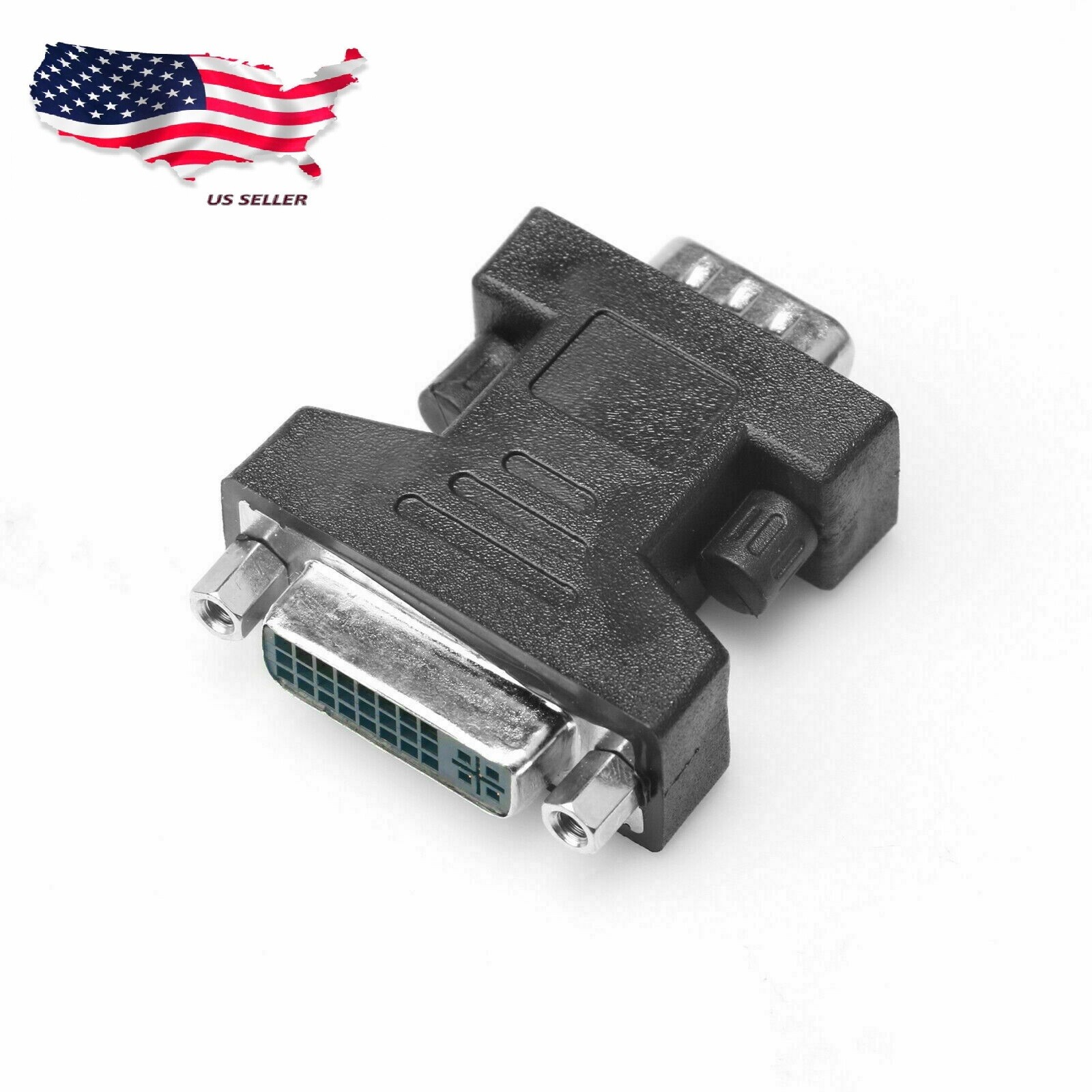 DVI-I Female Analog (24+5) To VGA Male (15-pin) Connector Adapter Video Monitor