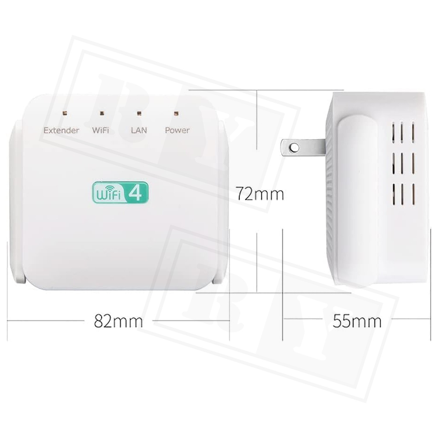 1200Mbps WiFi Range Extender Repeater Wireless Amplifier Router Signal Booster