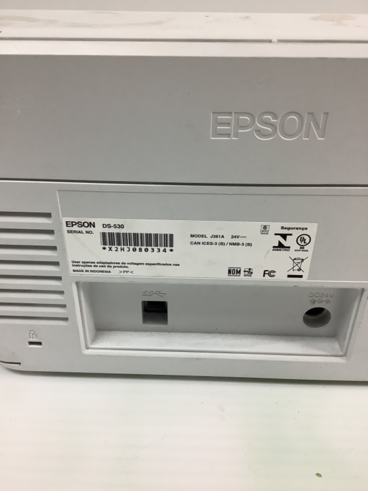Epson DS-530 J381A Color Duplex Document Scanner