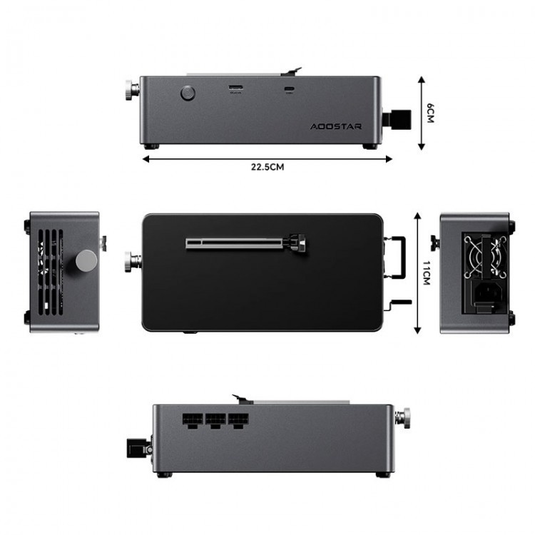 Graphic Card Expansion Dock Built-in 800W Power Supply For AMD/Intel/NVIDIA