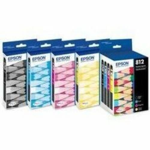 EPSON 812 DURABrite Ultra Ink High Capacity Cyan Cartridge (T812XL220-S) Works w