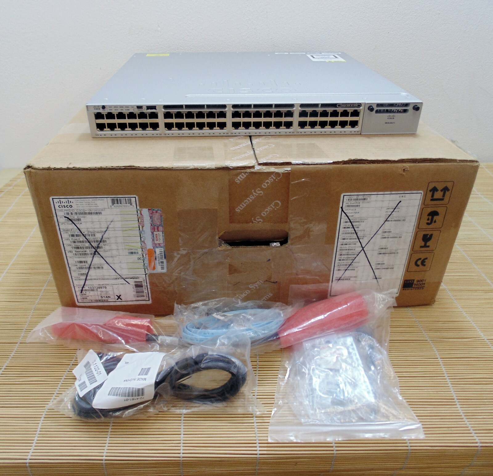 New Other Cisco WS-C3850-48U-E Catalyst 3850 48 Port UPOE IP Services 2x PWR New