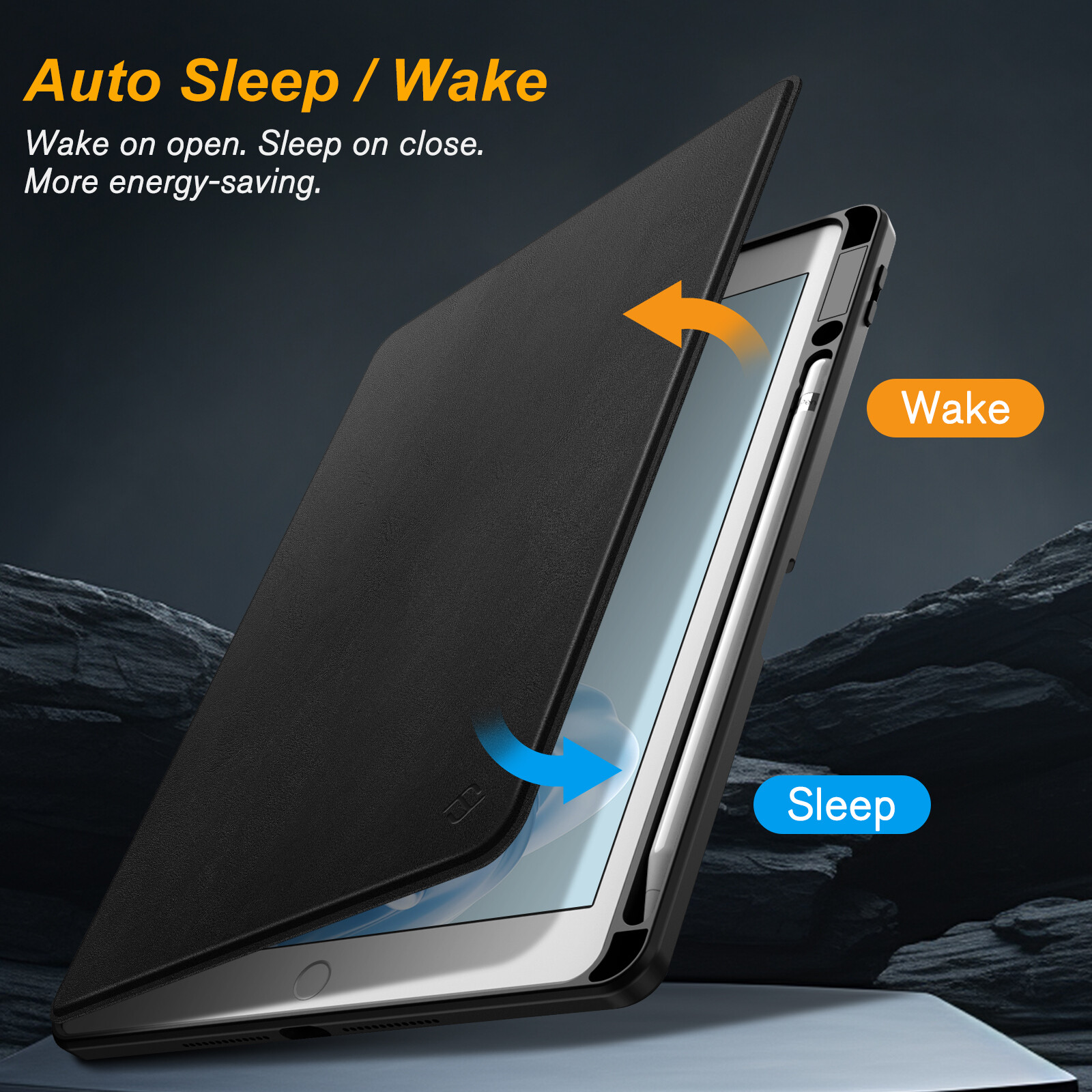 Stand Case for iPad 9th 8th 7th Gen 10.2 Inch Shockproof Cover w/ Pencil Holder