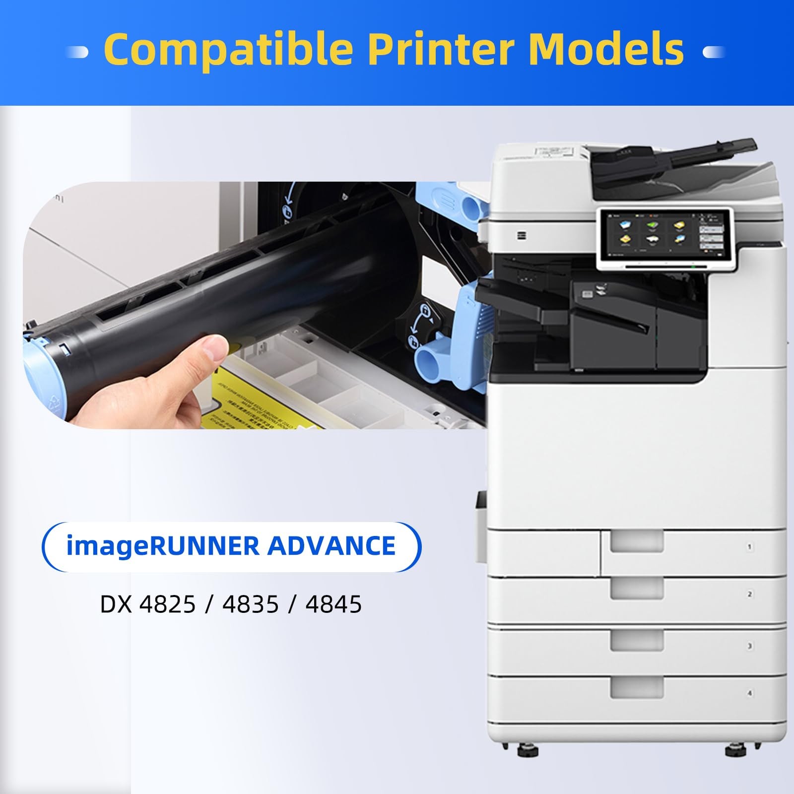 GPR64 Black Toner Compatible for GPR-64 5141C003AA Toner for ImageRunner Adva…