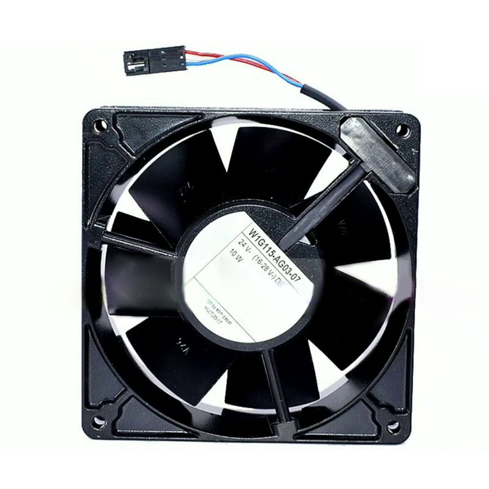 W1G115-AG03-07 127x127x38mm DC24V 10W Metal Cooling Fan Replacement