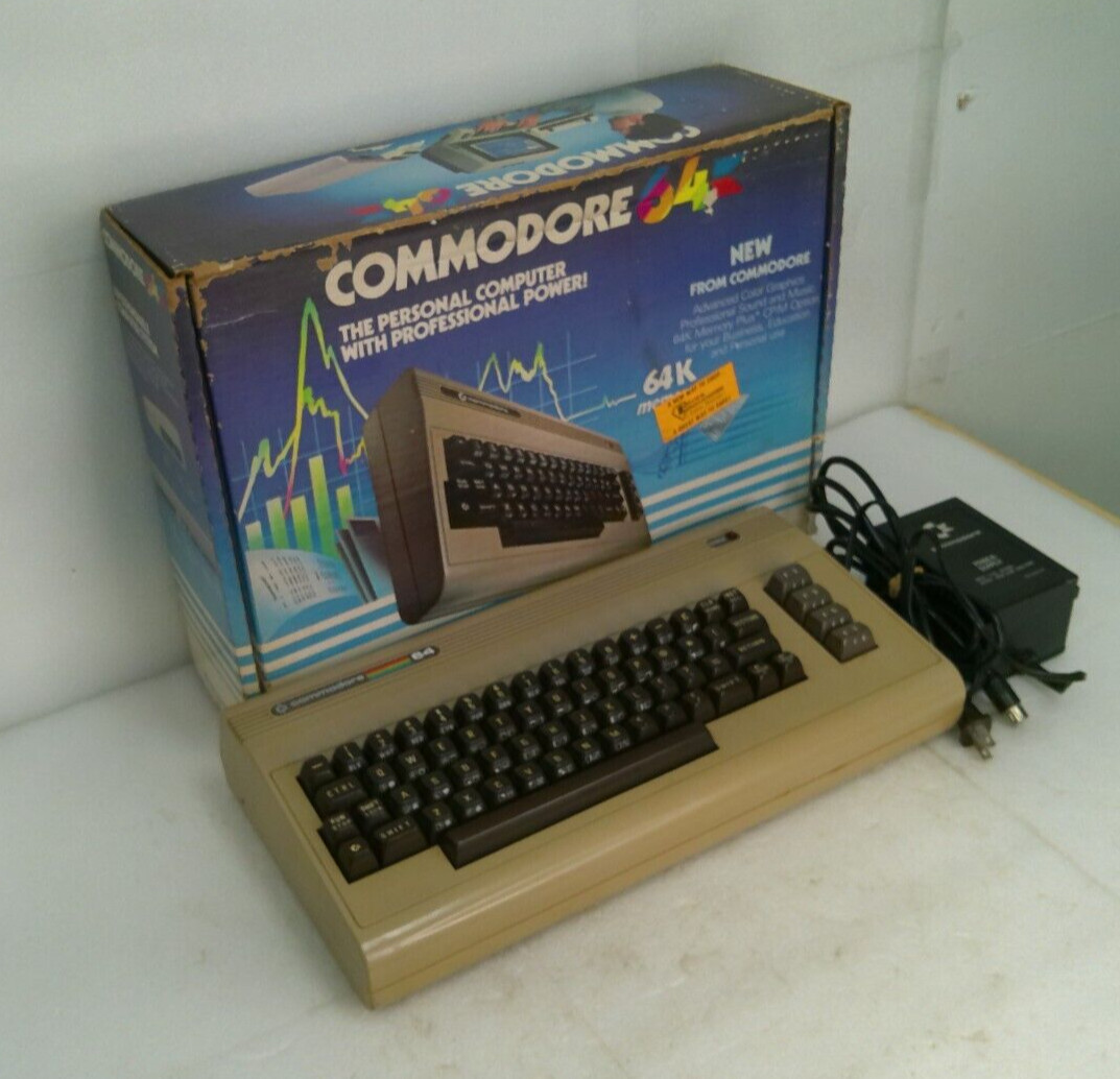 Commodore 64 W/ Original Box & Power Adapter