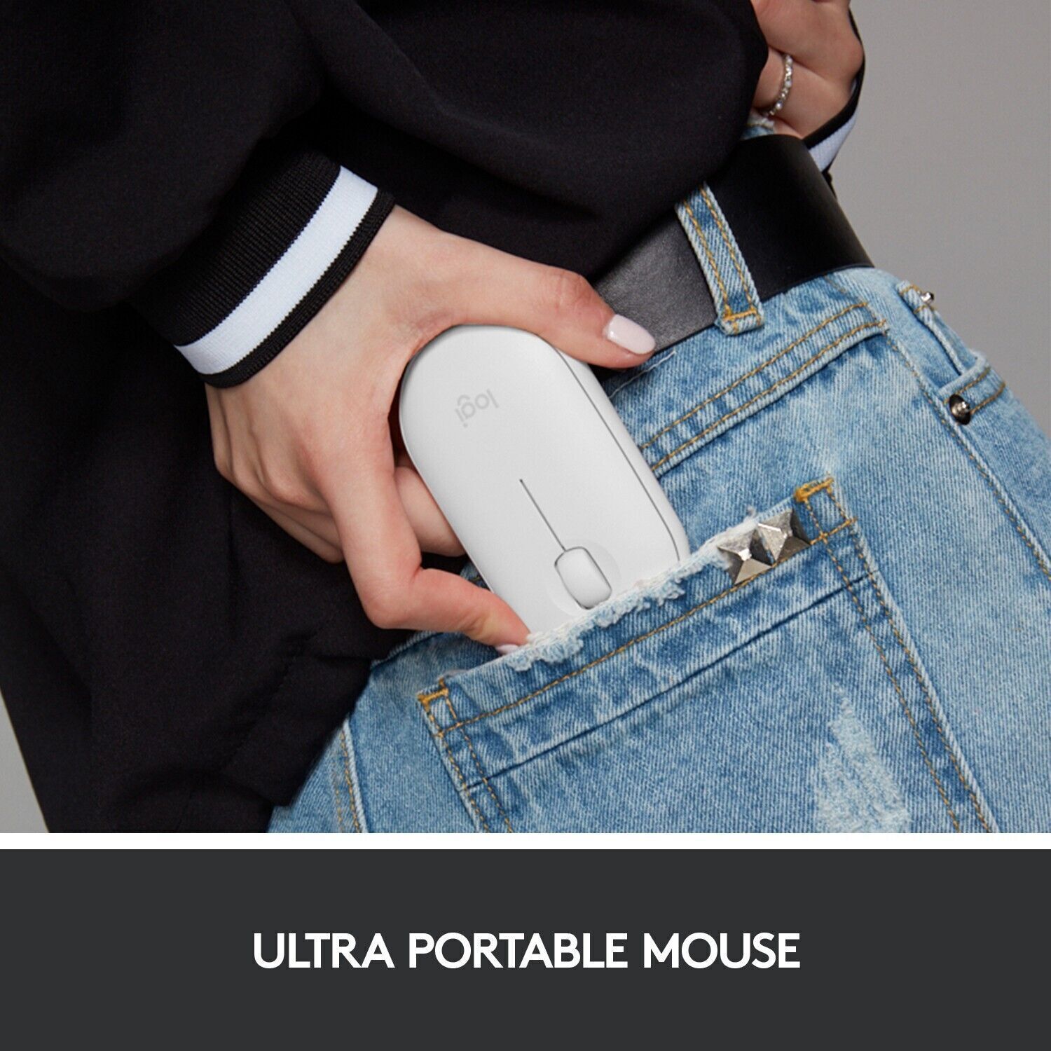 Logitech Bluetooth Optical Slim Mouse for MAC and IPAD, Light and Portable,White