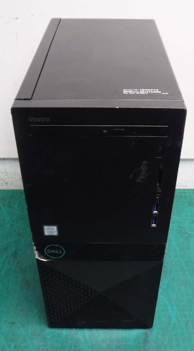 Dell Vostro 3670 Tower PC | Intel i7‑8700 3.2GHz | 8GB RAM | No HDD/OS | 1DTCPY2