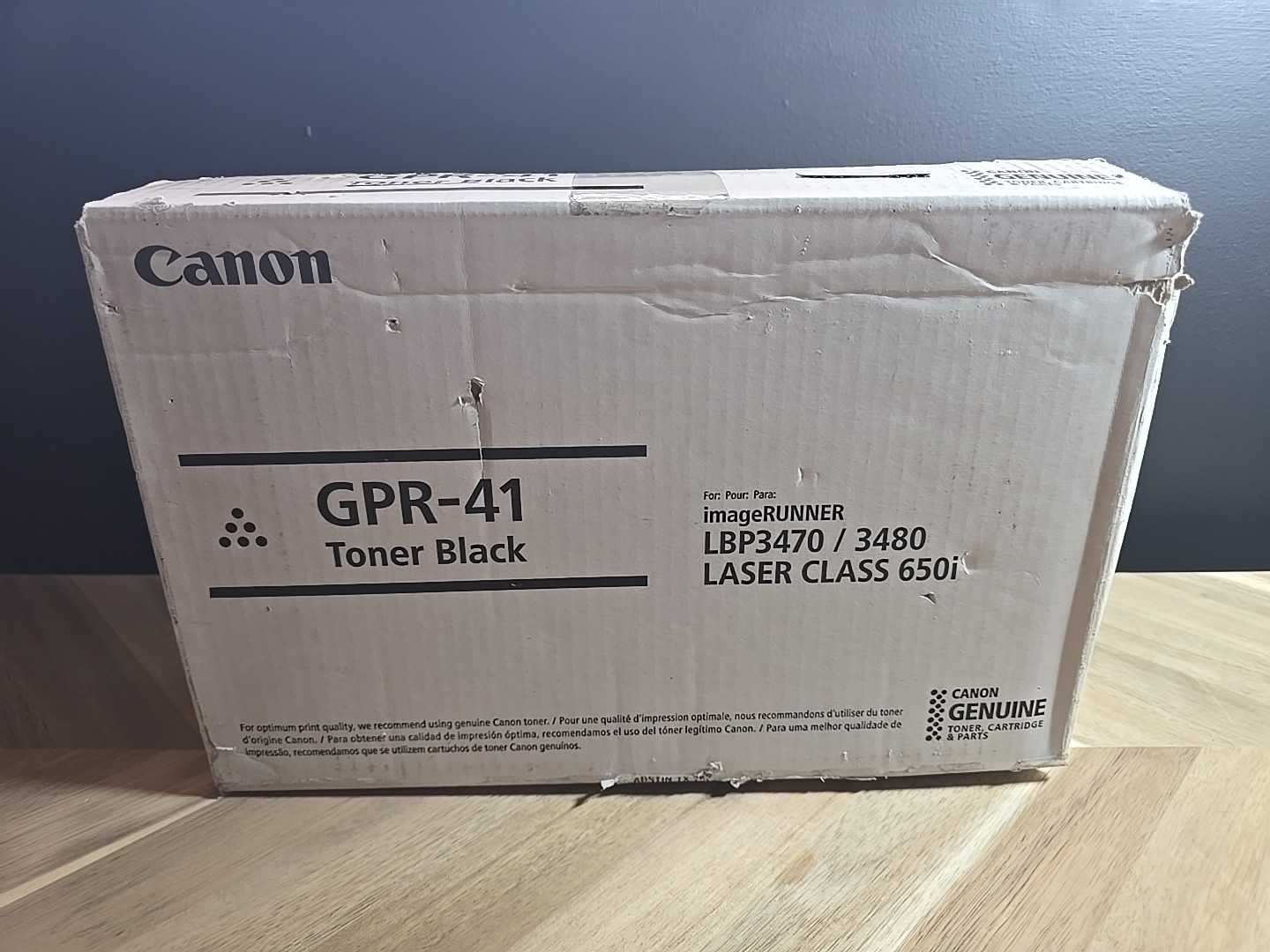 Canon GPR-41 Black Standard Yield Toner Cartridge (3480B005AA) OPEN BOX PULL TAB