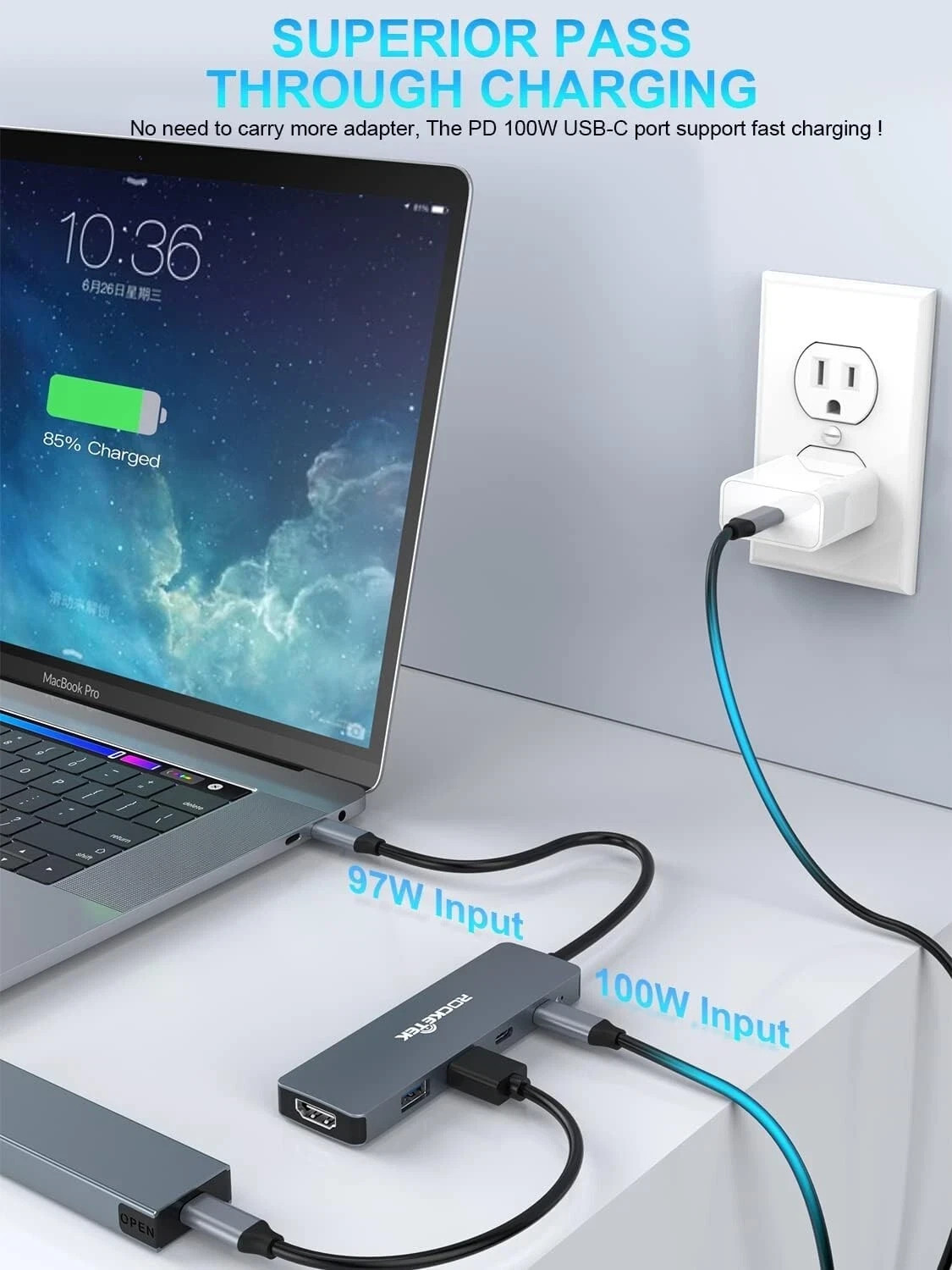 Surface Pro 9 Dock with 4K@60Hz HDMI Thunerbolt 4(8K@30Hz Video+40G Data