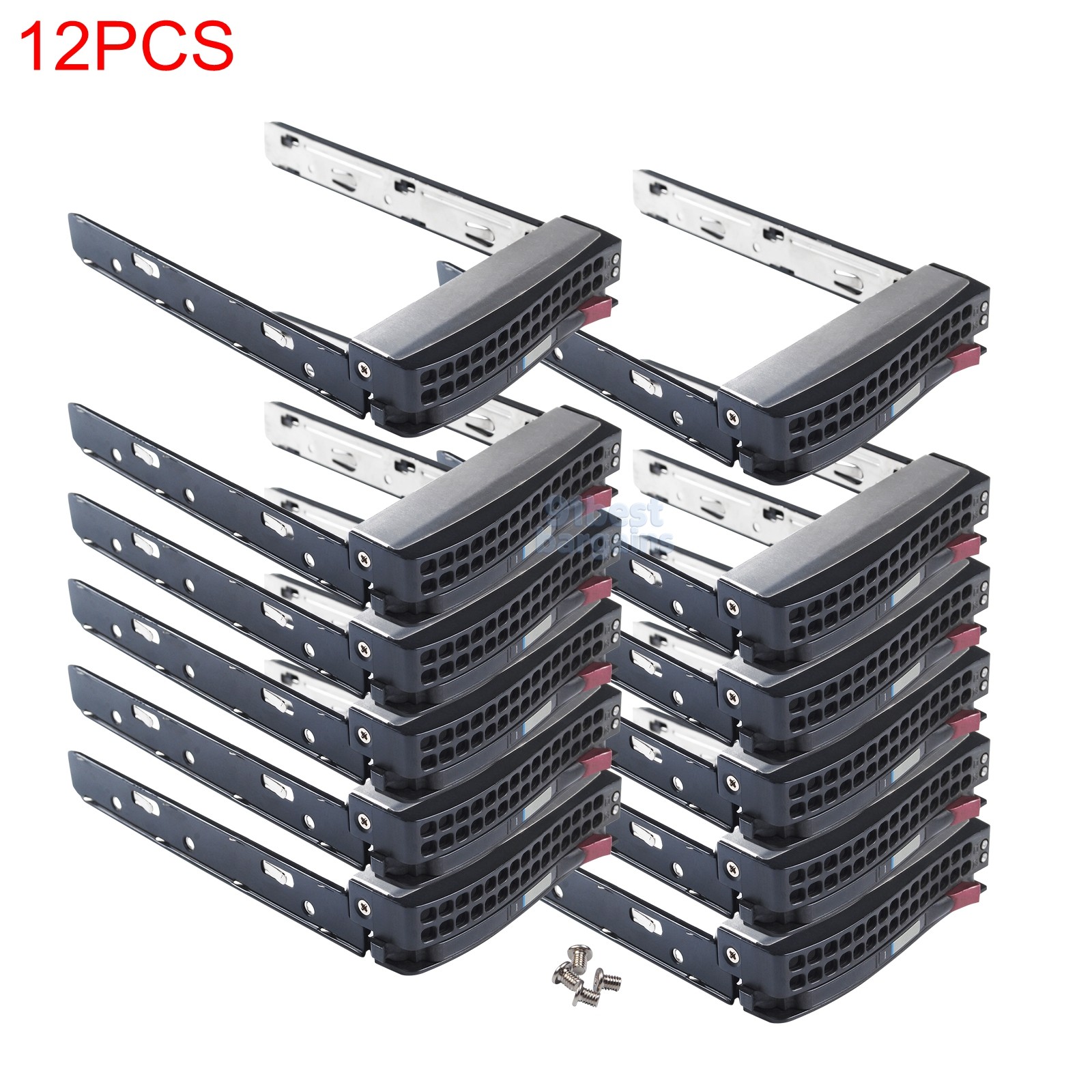 Lot of 12 Supermicro (Gen 5.5) Hot-Swap 3.5″ Hard Drive Tray MCP-220-00075-0B