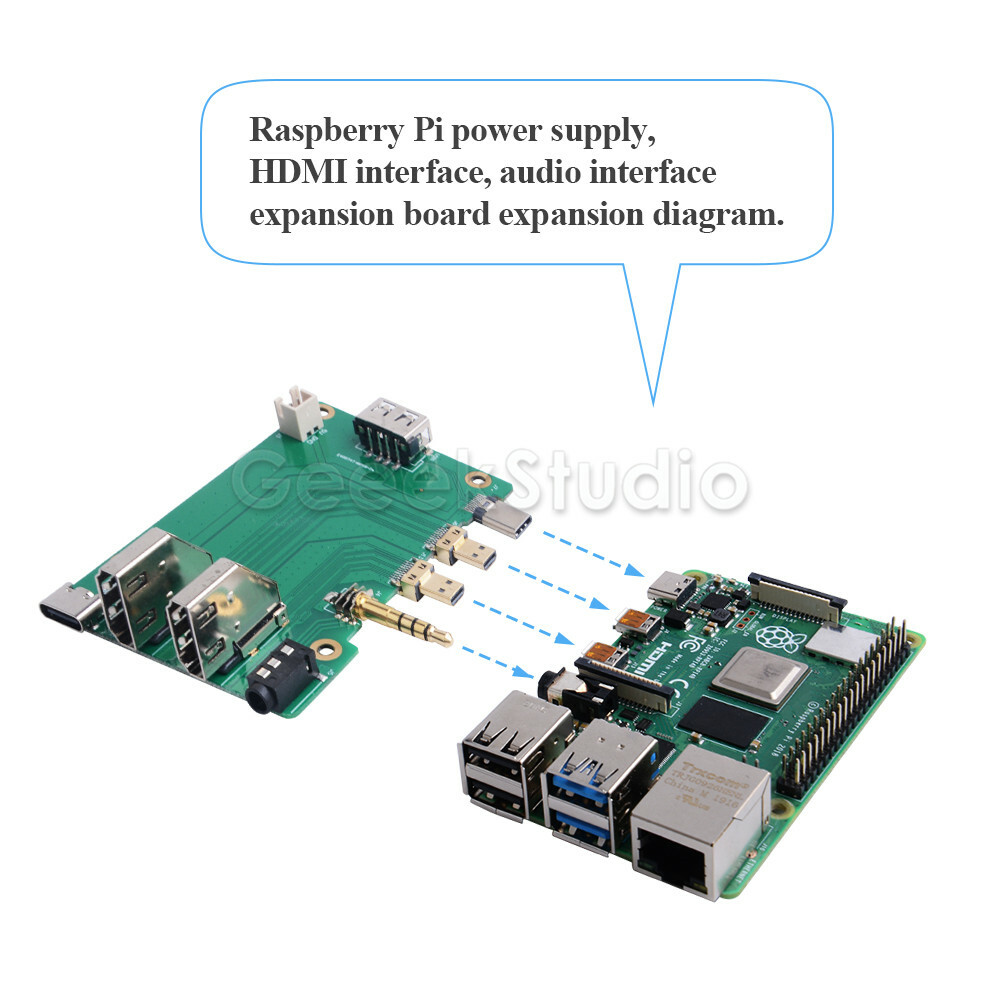 New Acrylic case Raspberry Pi set-top box kit for Raspberry Pi4B extension board
