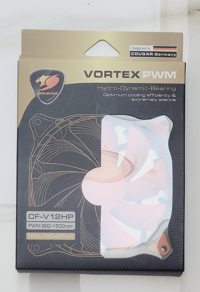 VORTEX CF-V 12HP OPTIMUM COOLING PC FAN EXTREMELY SILENCE PWM 800-1500rpm