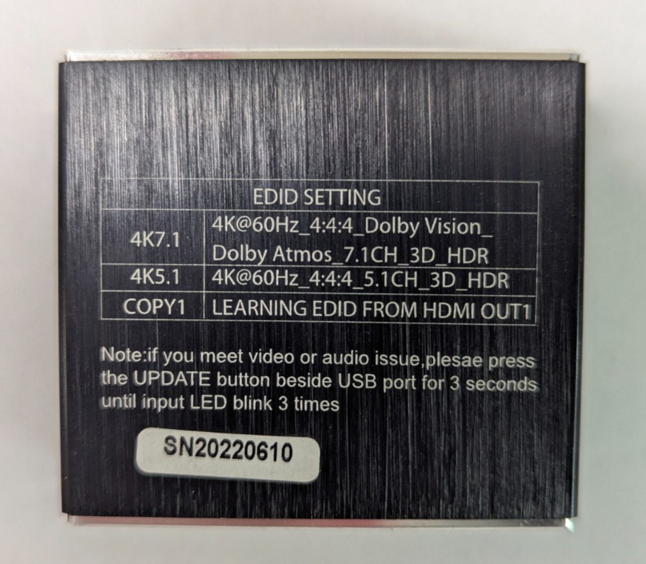 EZCOO 4K HDMI 2.0 Splitter 1×2