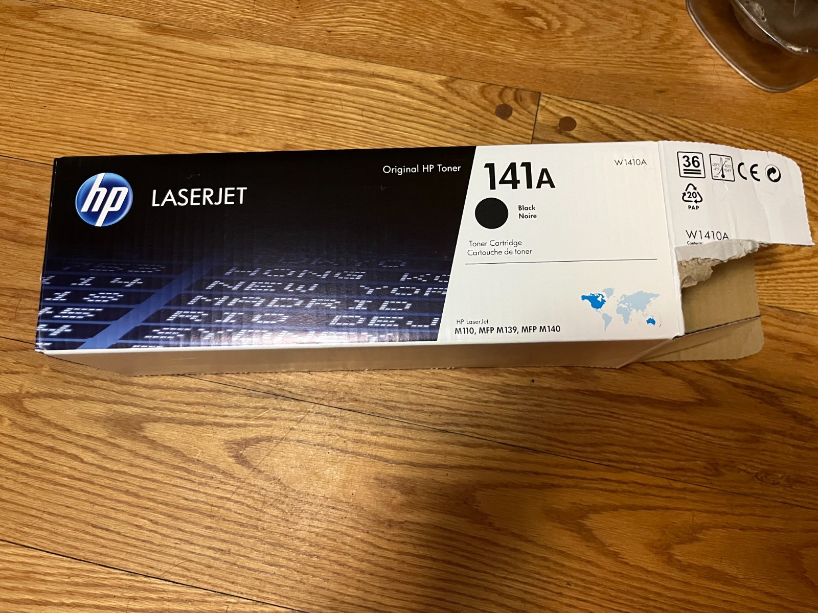 HP 141A Black Original LaserJet Toner Cartridge, W1410A. Ships Free.