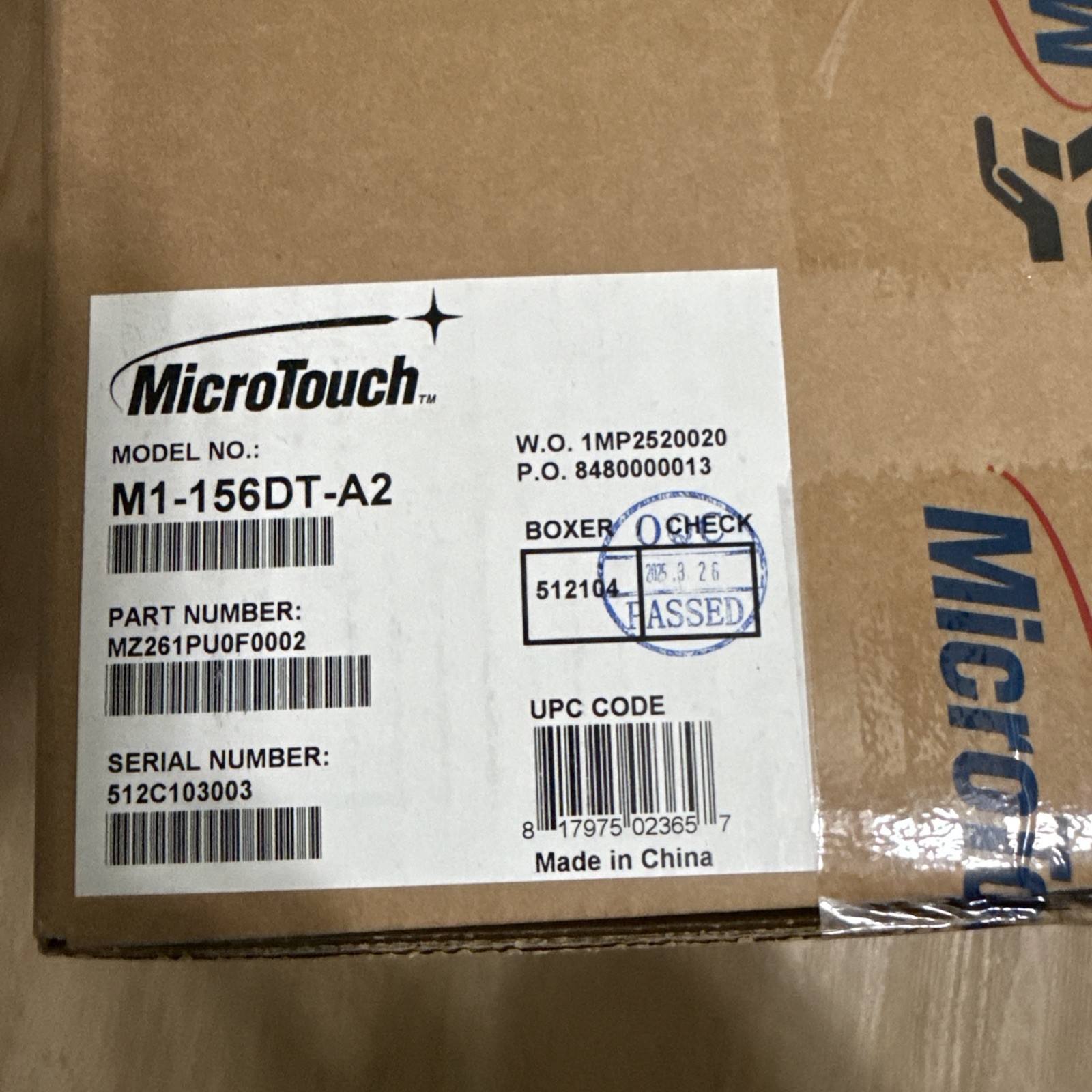 MicroTouch M1-156DT-A2