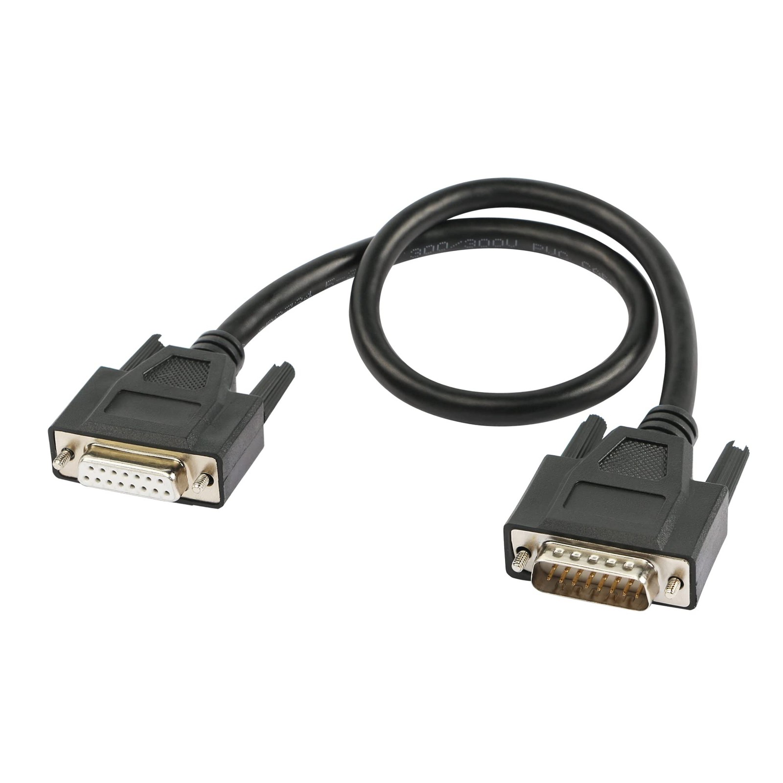 RIIEYOCA DB15 Male to Female Serial Cable, 15 Pin Gold Black
