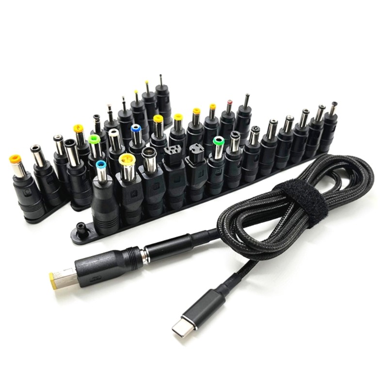 Laptop TypeC DC Adapter Power Supply Charging Converter DC Adapter Cord 34 Plugs