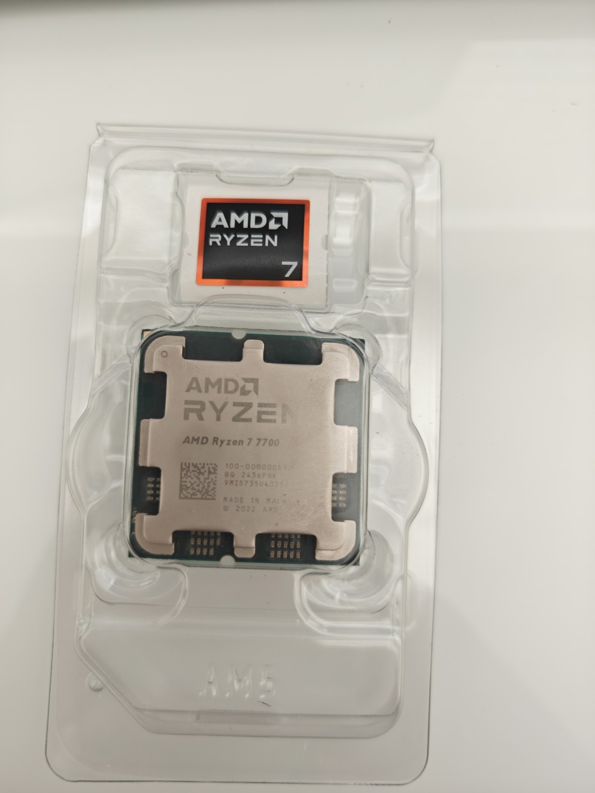 AMD Ryzen 7 7700 8-Core 16-Thread Desktop Processor AM5 Socket