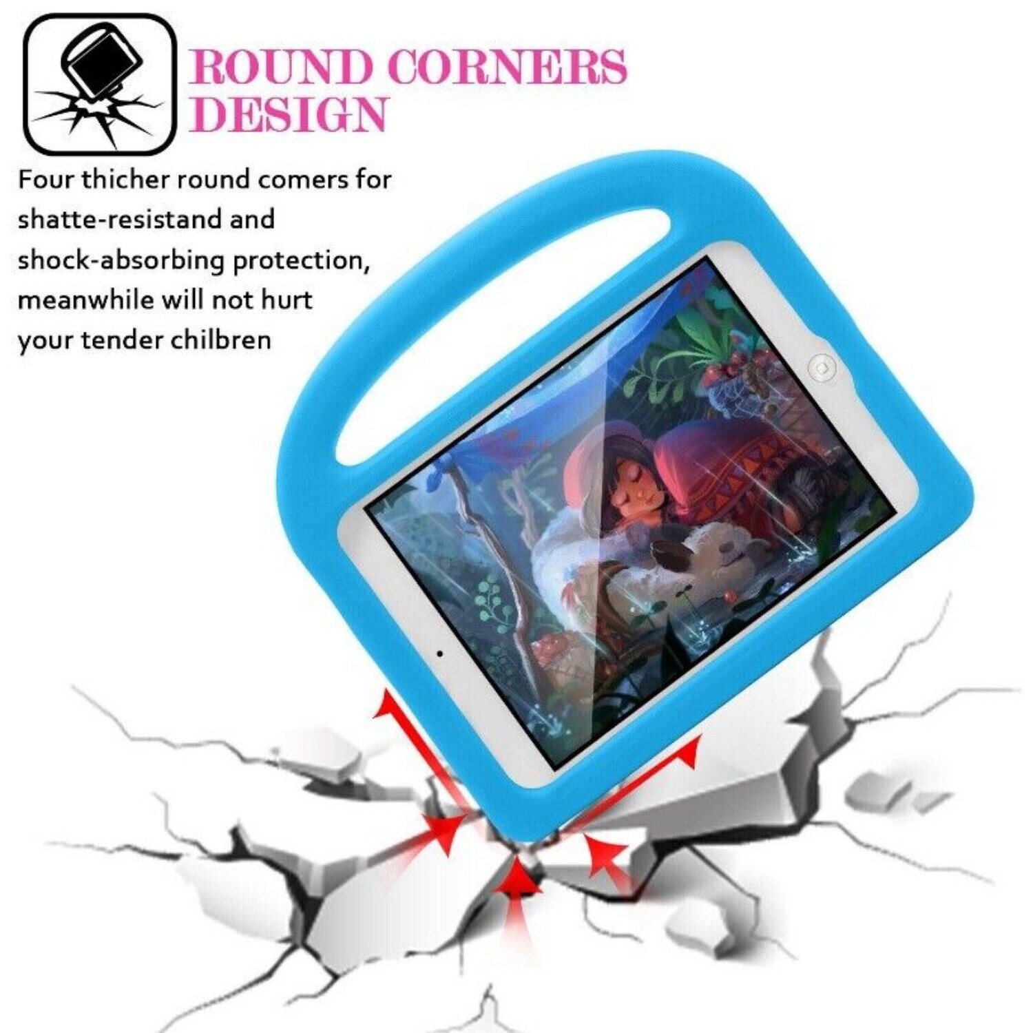 For Apple iPad 5th 6th Gen/ Pro 9.7/ Mini 6 5 4 3 2 Kids Case Handle Stand Cover