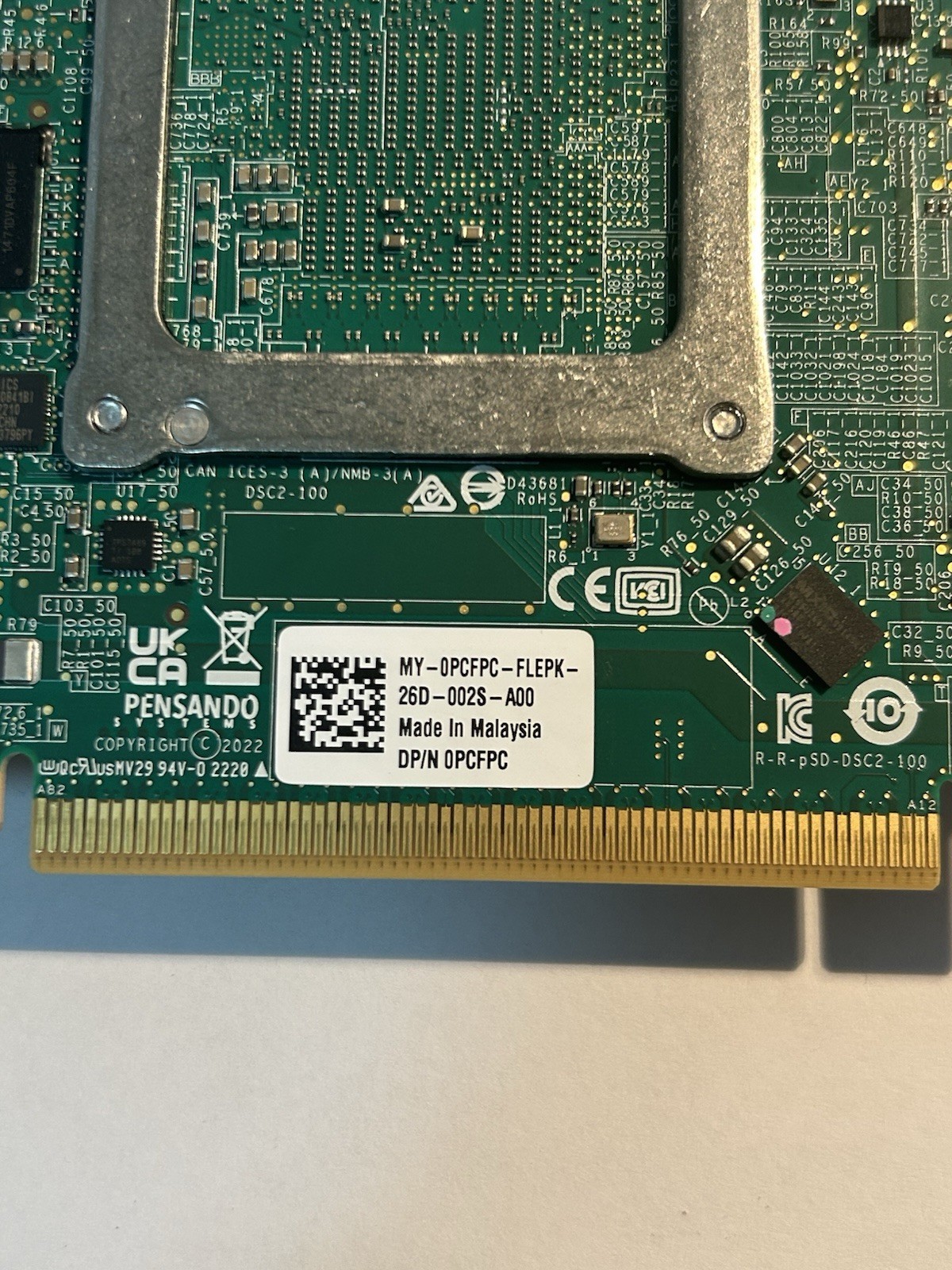 AMD PENSANDO DSC2-100G 2X QSFP28 100GBPS PCI-E DPU DATA PROCESSING UNIT PCFPC