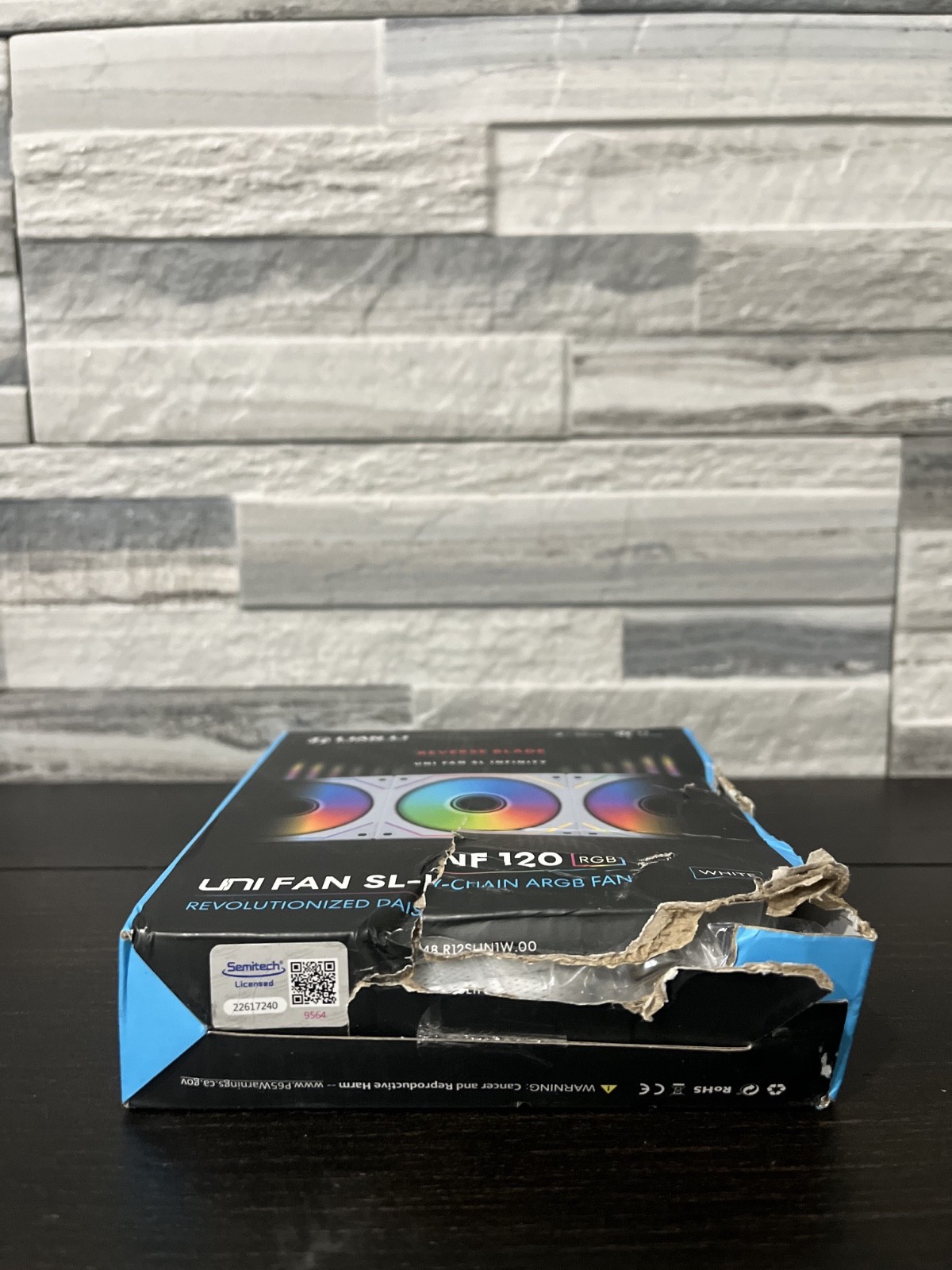 Lian Li UNI FAN SL Infinity 120 Reverse Blade White ARGB PWM PC Case Fan