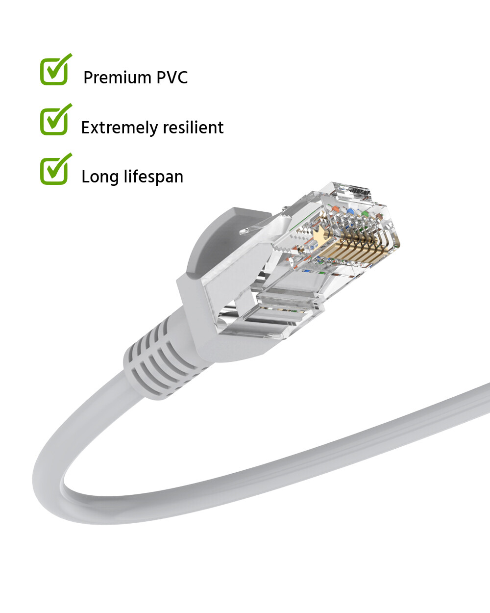 ANNKE 60ft 100ft CAT5E LAN RJ45 Ethernet Cable for POE Security IP Camera System