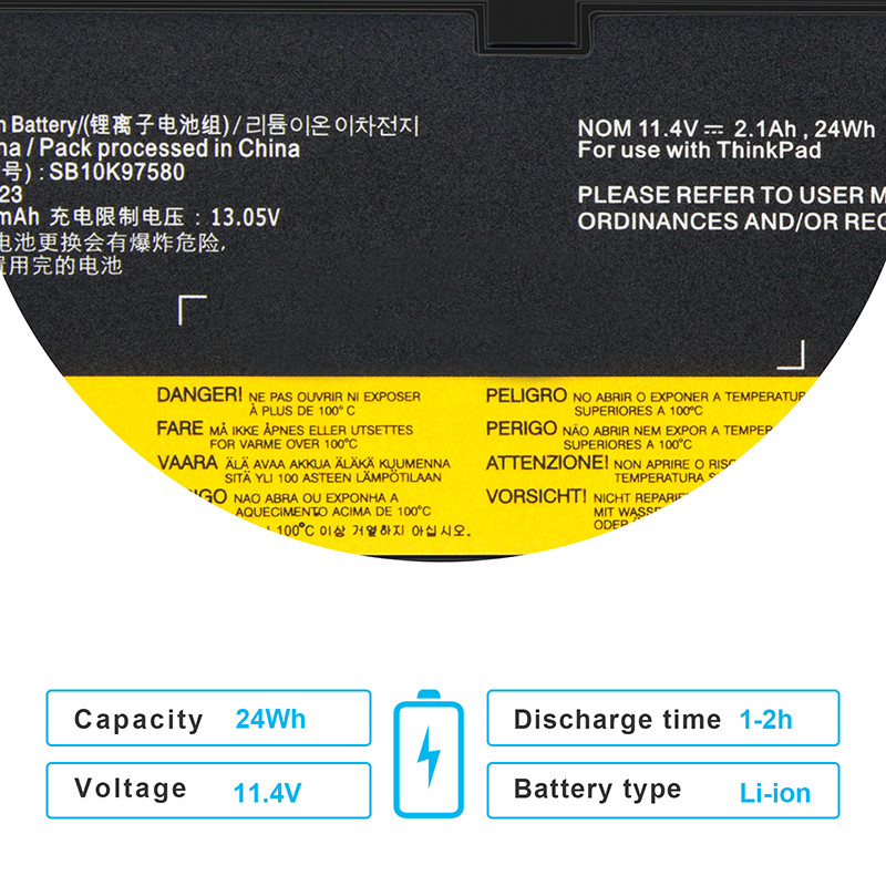 61++ Battery For Lenovo Thinkpad T470 T480 T570 T580 P51s P52s 01AV427 01AV423