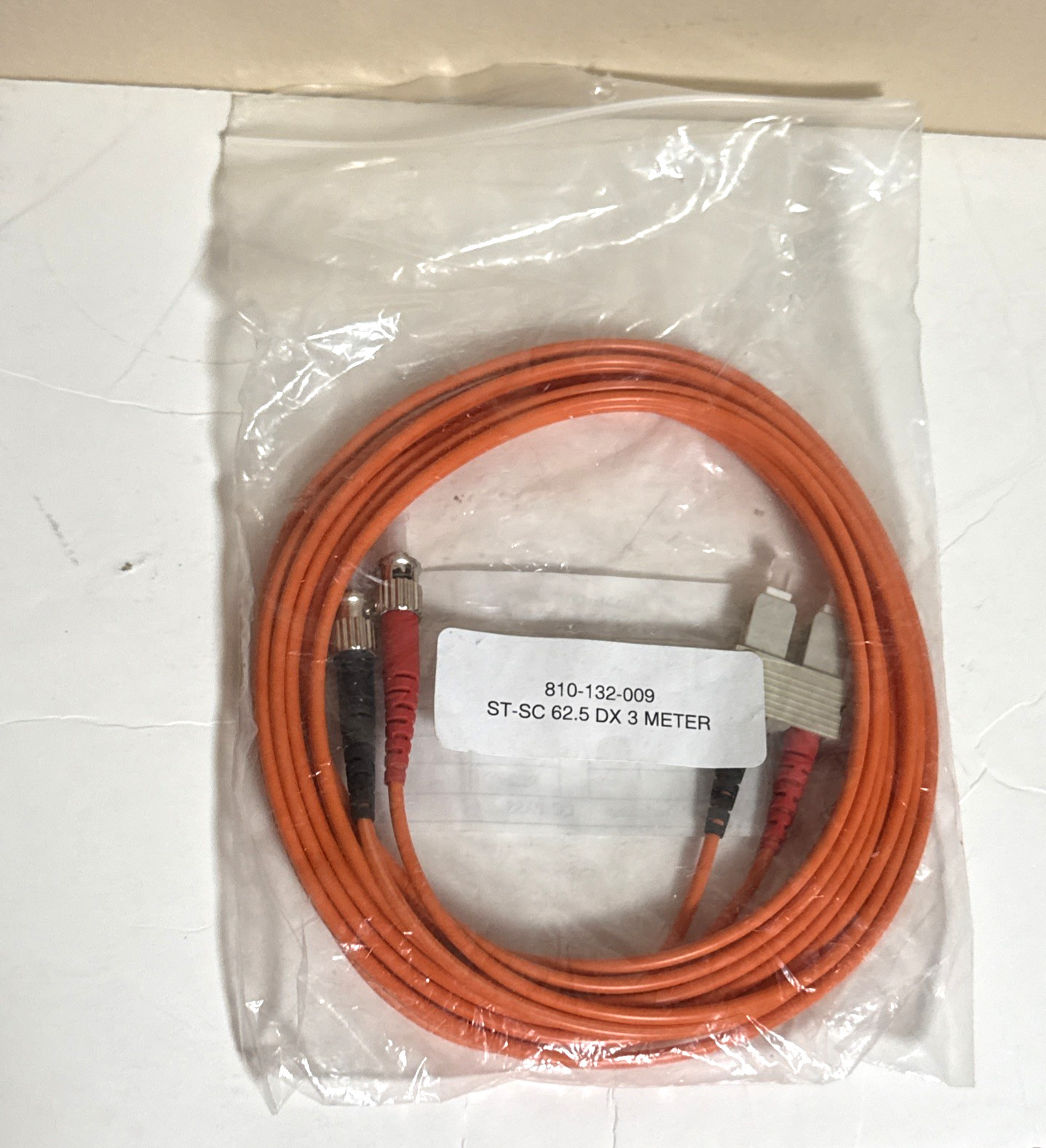 3 Meter 62.5/125 SC-SC Duplex 3 Meter Multi-Mode Fiber Optics Jumper