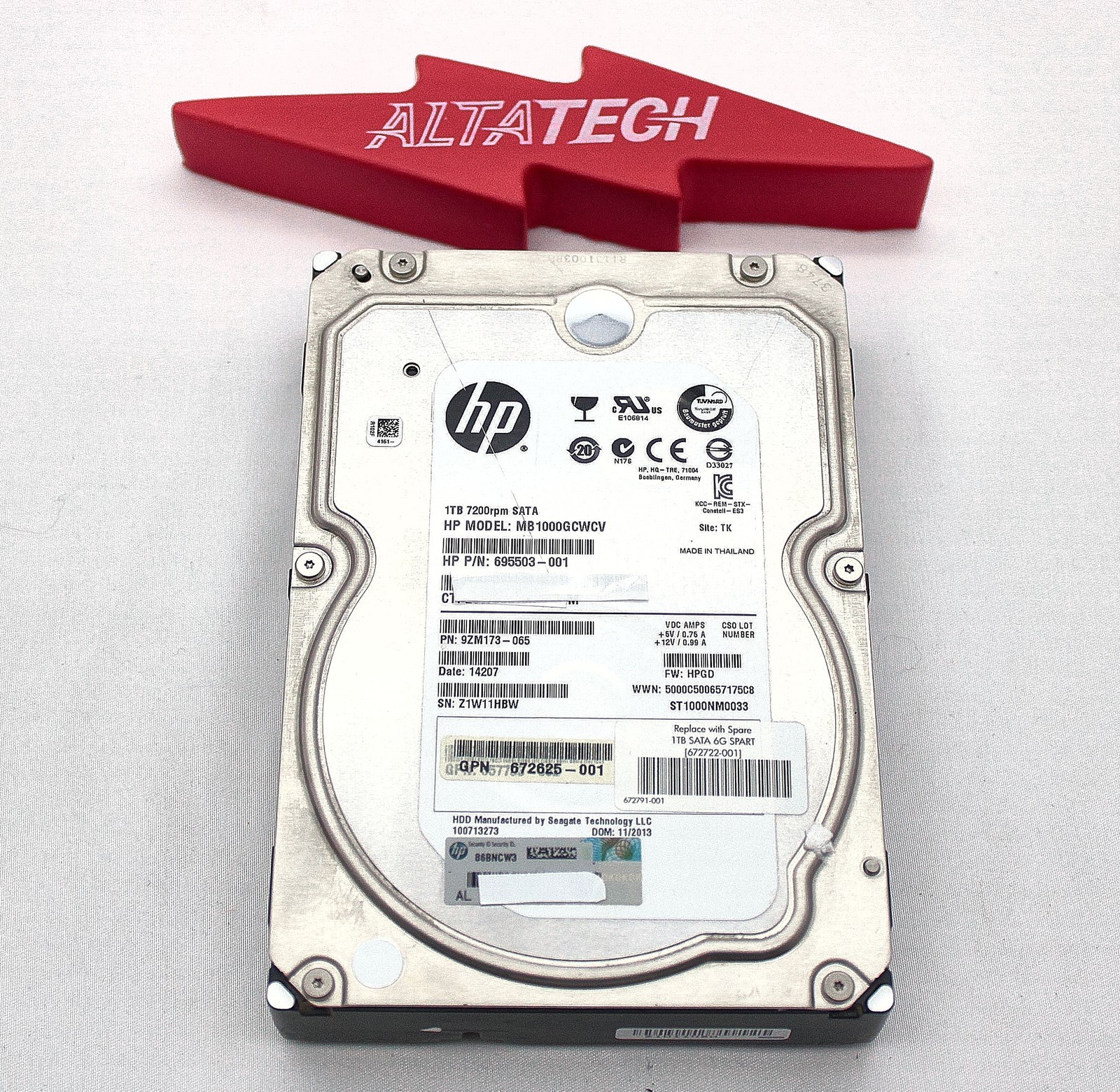 HP 695503-001 1TB 6G SATA 7.2K 3.5IN SC MDL HDD