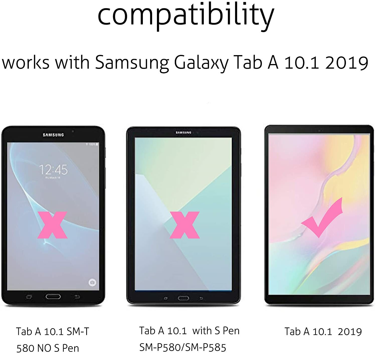 2-Pack Tempered Glass Screen Protector for Samsung Galaxy Tab A 10.1″ T510