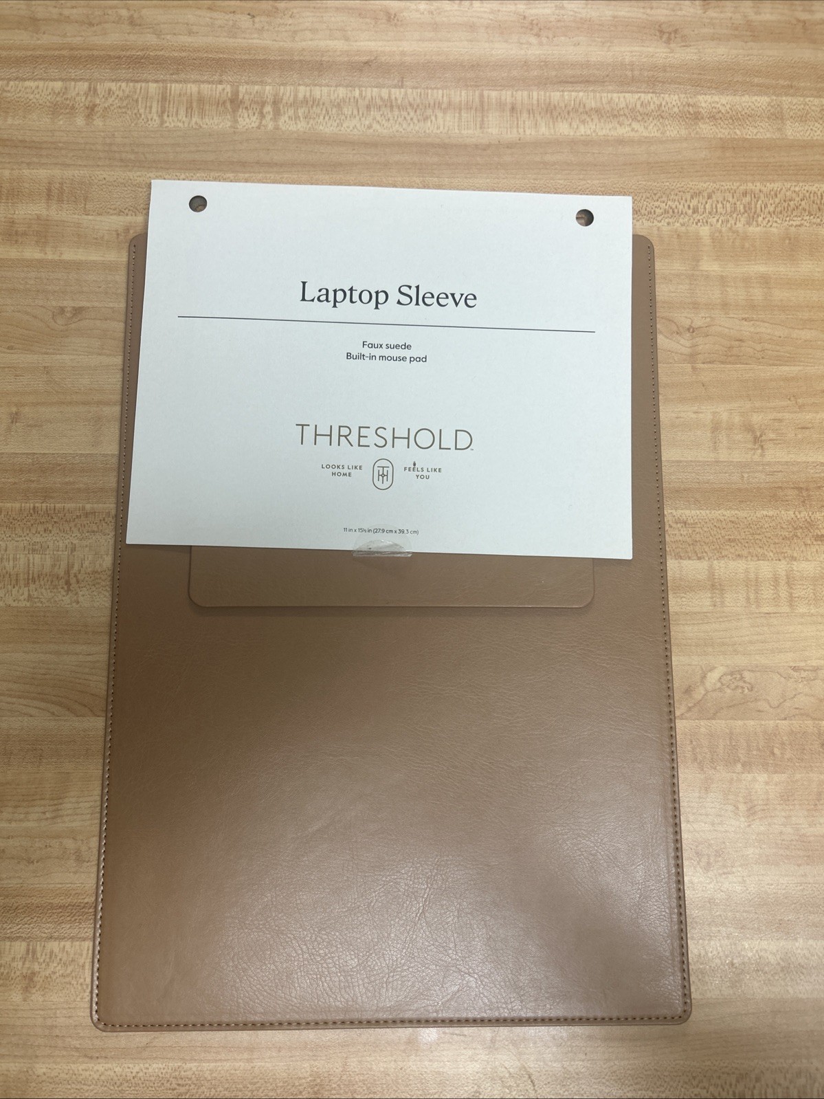 Threshold’s Laptop Sleeve Faux Suede With Built-in Mouse Pad 16”x11”