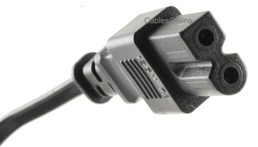 CablesOnline 6ft. 2-Prong Figure-8 Polarized Replacement Power Cord, PC-109