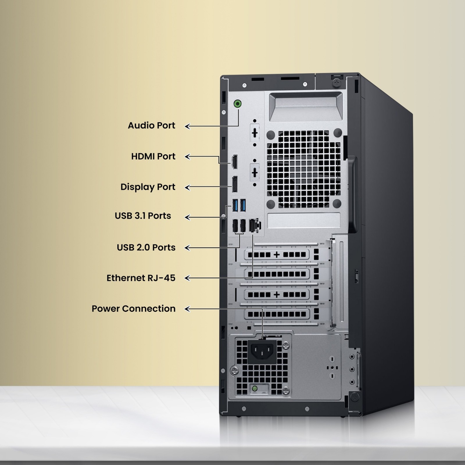 Dell 3070 Mini Tower i5-9th 32GB RAM 1TB SSD 500GB HDD W-K&M WiFi 24” LED Win 11