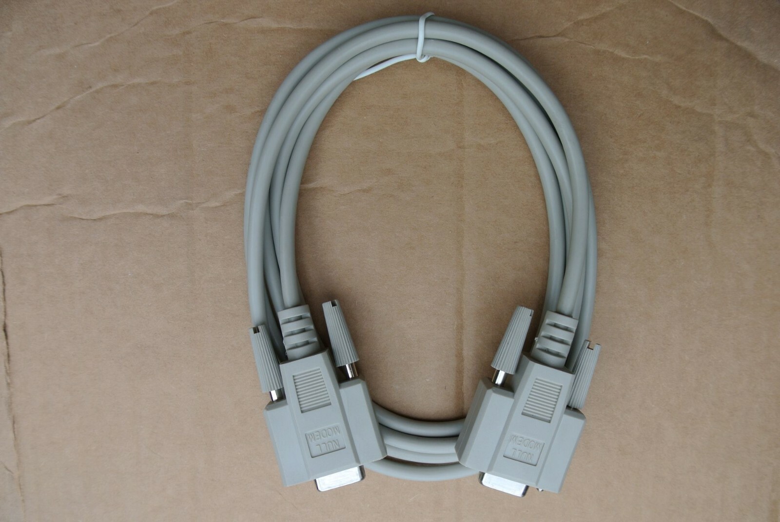 NEW 6FT NULL MODEM SERIAL CABLE DB9F TO DB9F FEMALE TO FEMALE 9 PIN DB9